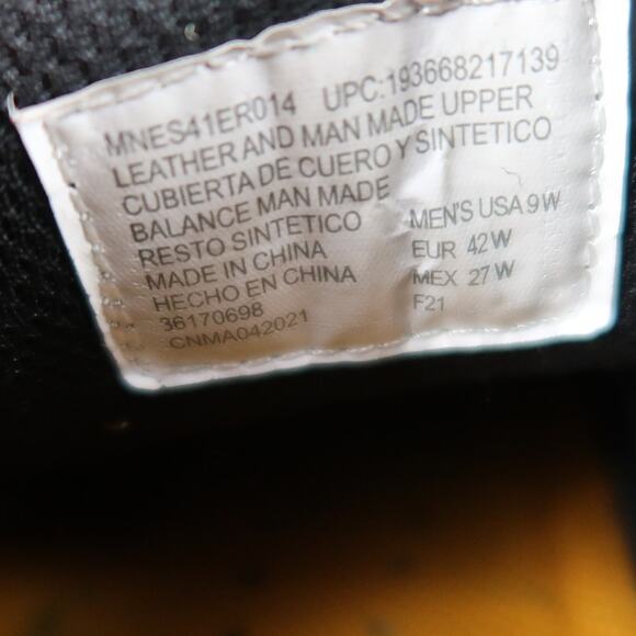 Earth Spirit Shoes Mens 9W Monk Strap Oxfords Comfort Black Leather Hook N Loop main image 10